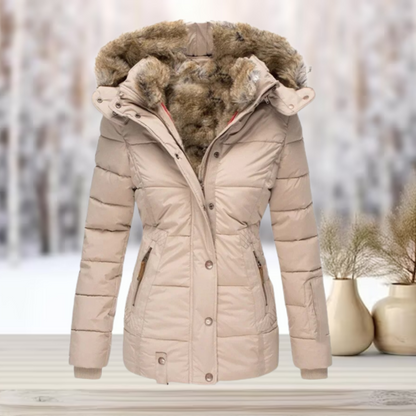 Gia | Faux Fur Winter Jacket with Hood