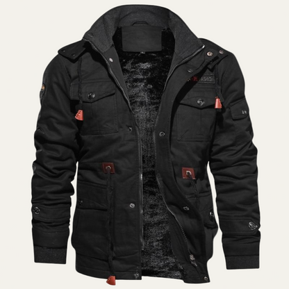 Men’s Winter Multi Pocket Cargo Military Jacket