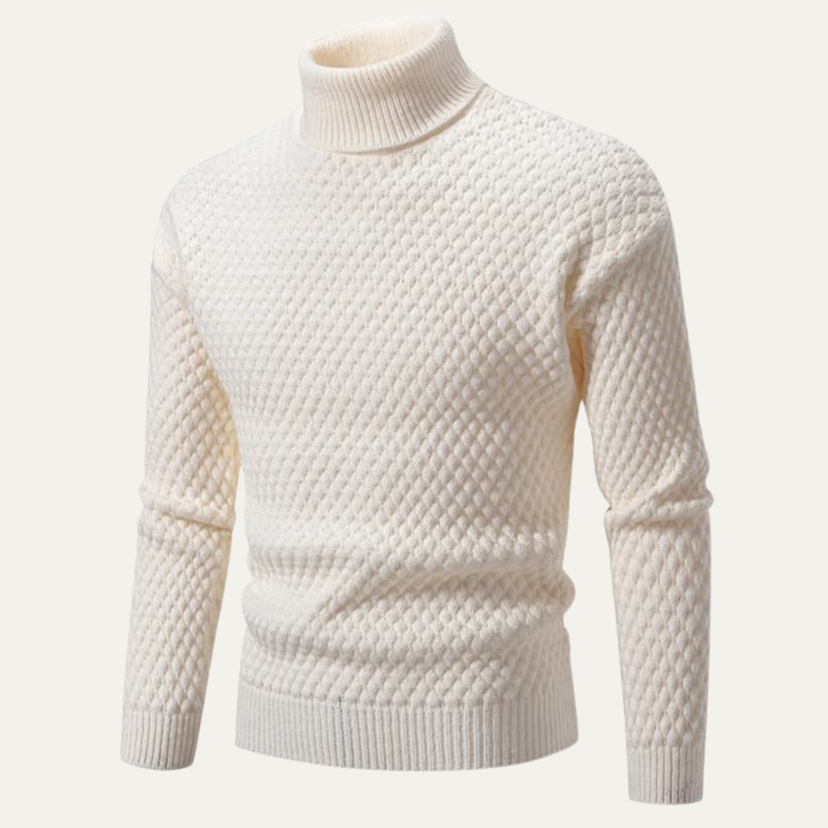 The Lavagna Men’s Thick Wool Knit Turtleneck Jumper