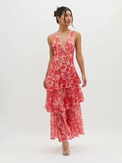 Kay | Chic Floral Maxi Dress for Women - BritishElegance