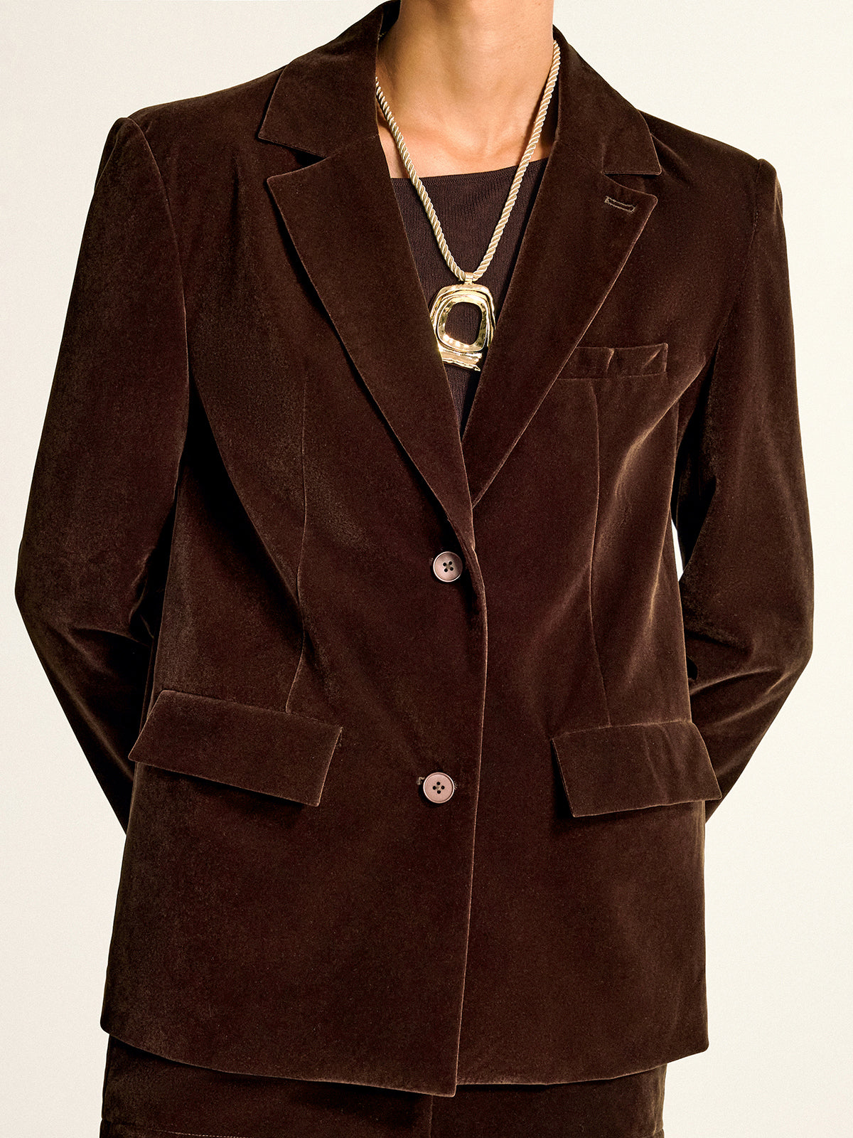 Destiny | Velvet Shawl Collar Blazer