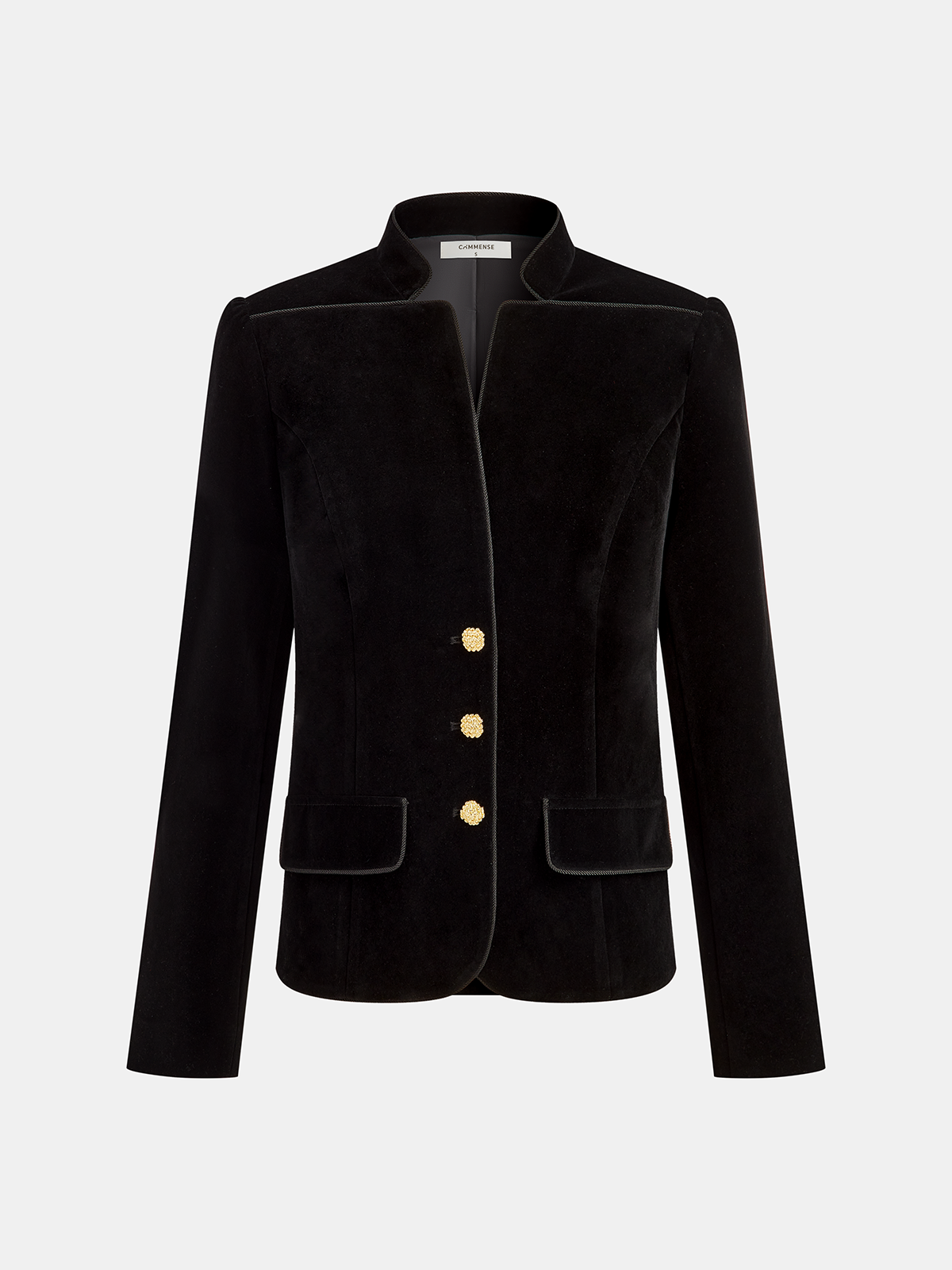 Miracle | Velvet Stand Collar Blazer