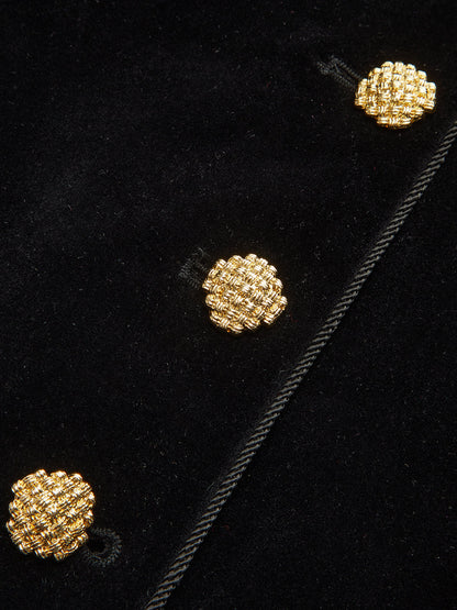 Miracle | Velvet Stand Collar Blazer
