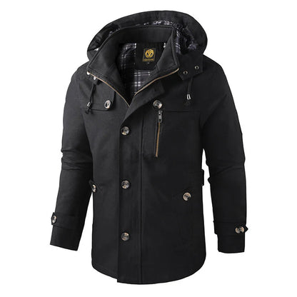 Warm Outdoor Hooded Jacket Parka Men