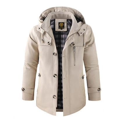 Warm Outdoor Hooded Jacket Parka Men