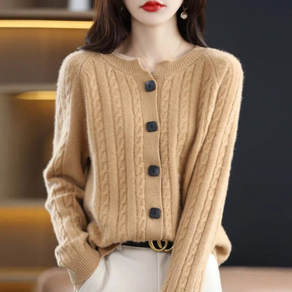 Vest - Natural Fiber Blend & Button Front Warm Layer