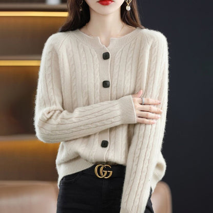 Vest - Natural Fiber Blend & Button Front Warm Layer