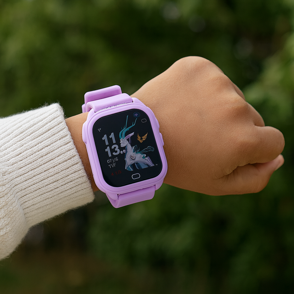 VibrantTech | Kids Fitness Tracker Watch – Fun Interactive Design with Touch Screen