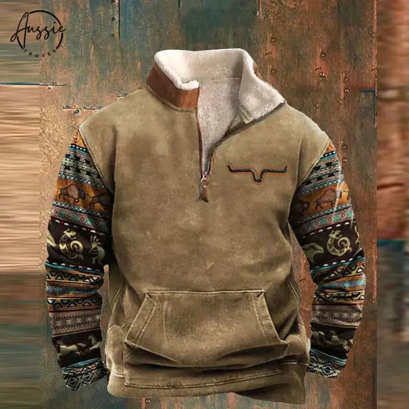 Daniel | Men’s Zip-Up Pullover – Warm, Stylish & Comfortable Everyday Layer