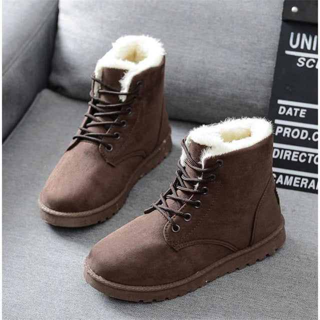Comfy Womens Warm Snow Ankle Boots