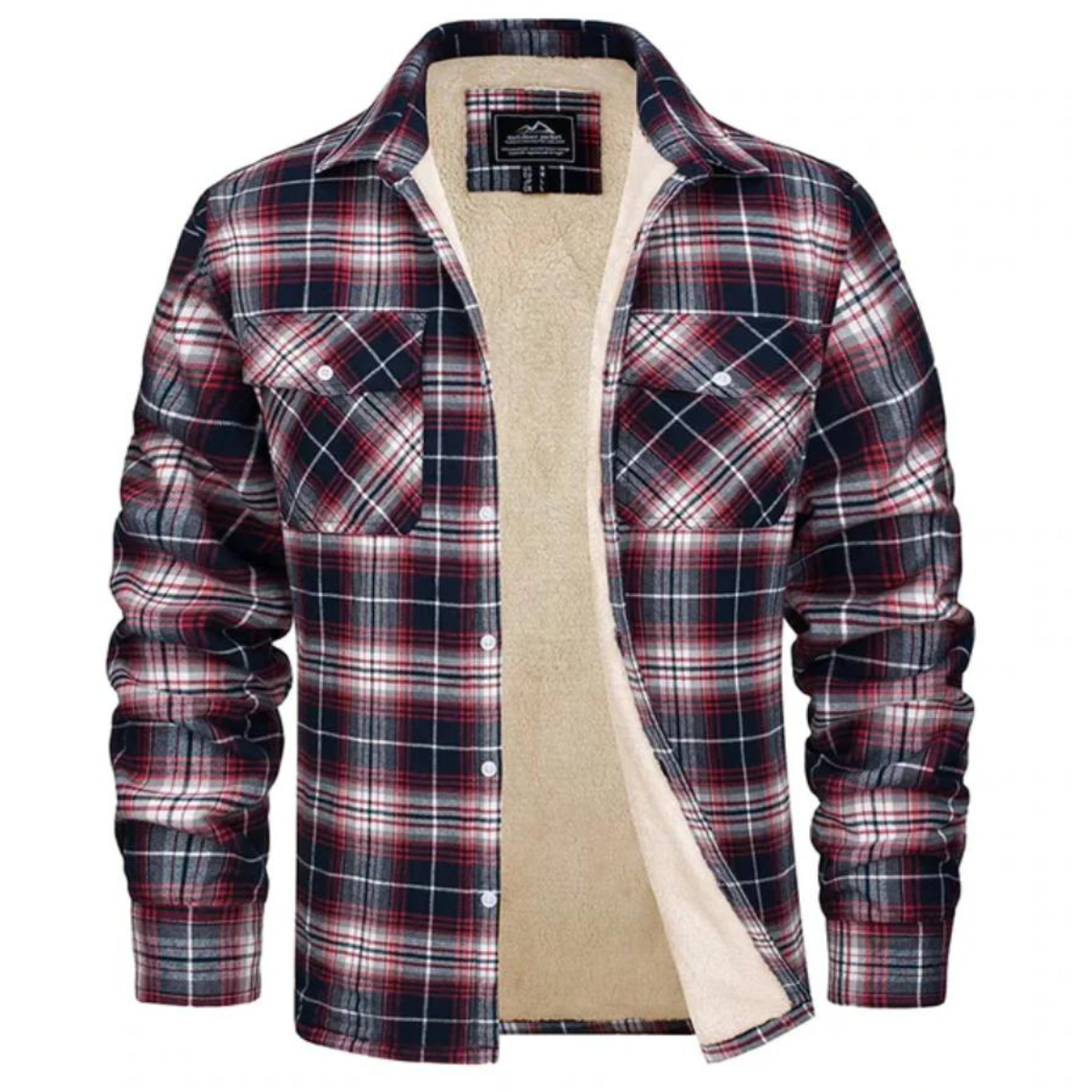 Men's Plaid Winter Jacket
