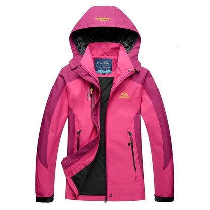 Jade | Women's Stylish Waterproof Hooded Ski Winter Jacket for Outdoor Activities