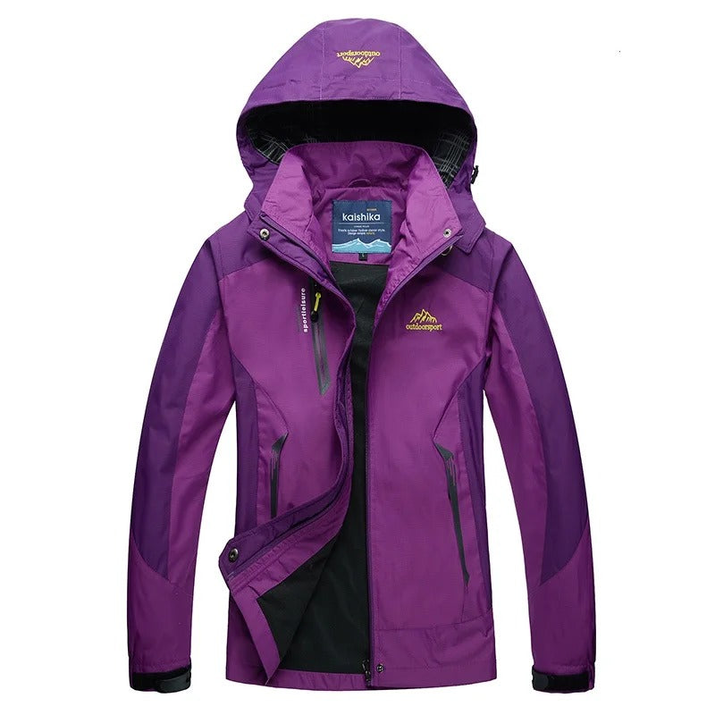 Jade | Women's Stylish Waterproof Hooded Ski Winter Jacket for Outdoor Activities
