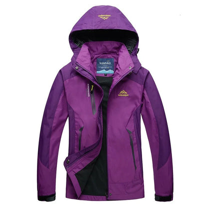 Jade | Women's Stylish Waterproof Hooded Ski Winter Jacket for Outdoor Activities