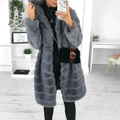 Hannah | Women's Hooded Faux Fur Winter Jacket