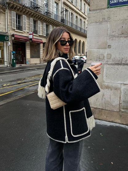 Audrey | Women's Winter Statement Jacket with Scarf
