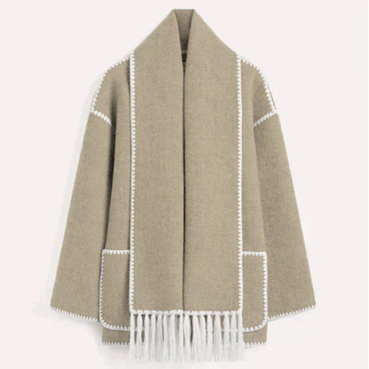 Audrey | Women's Winter Statement Jacket with Scarf