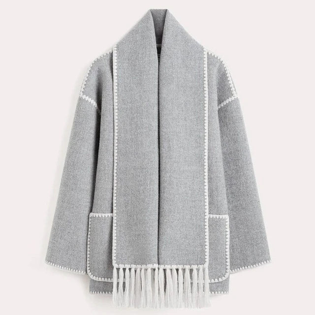 Audrey | Women's Winter Statement Jacket with Scarf