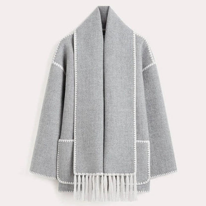 Audrey | Women's Winter Statement Jacket with Scarf