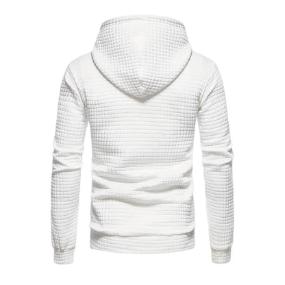 Waffle Textured Hoodie for Men