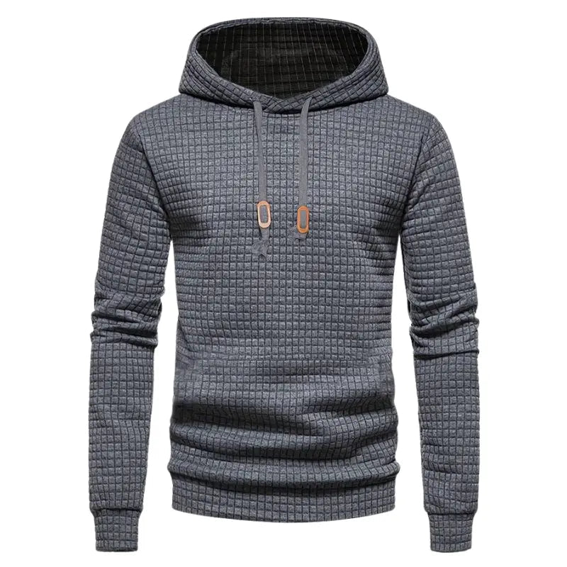 Waffle Textured Hoodie for Men