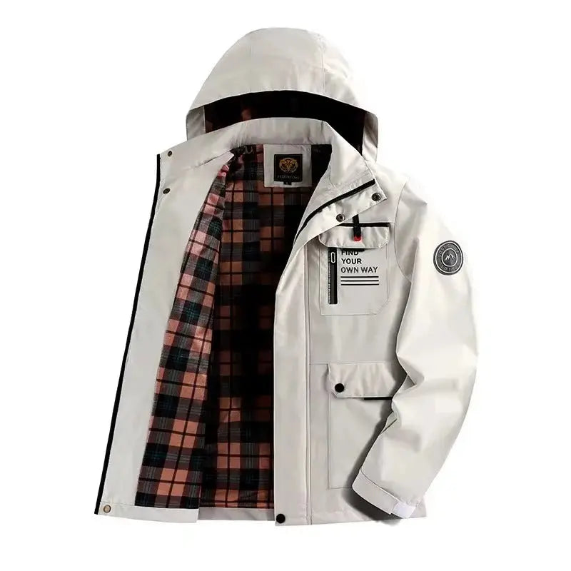 Water-Resistant Hooded Winter Jacket for Men