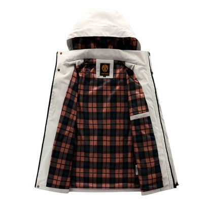 Water-Resistant Hooded Winter Jacket for Men