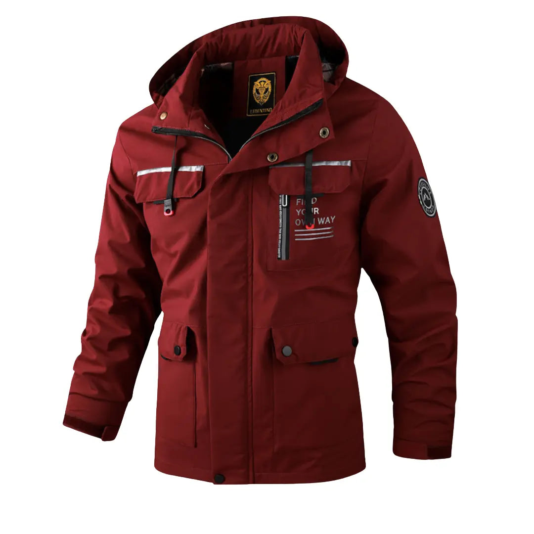 Water-Resistant Hooded Winter Jacket for Men