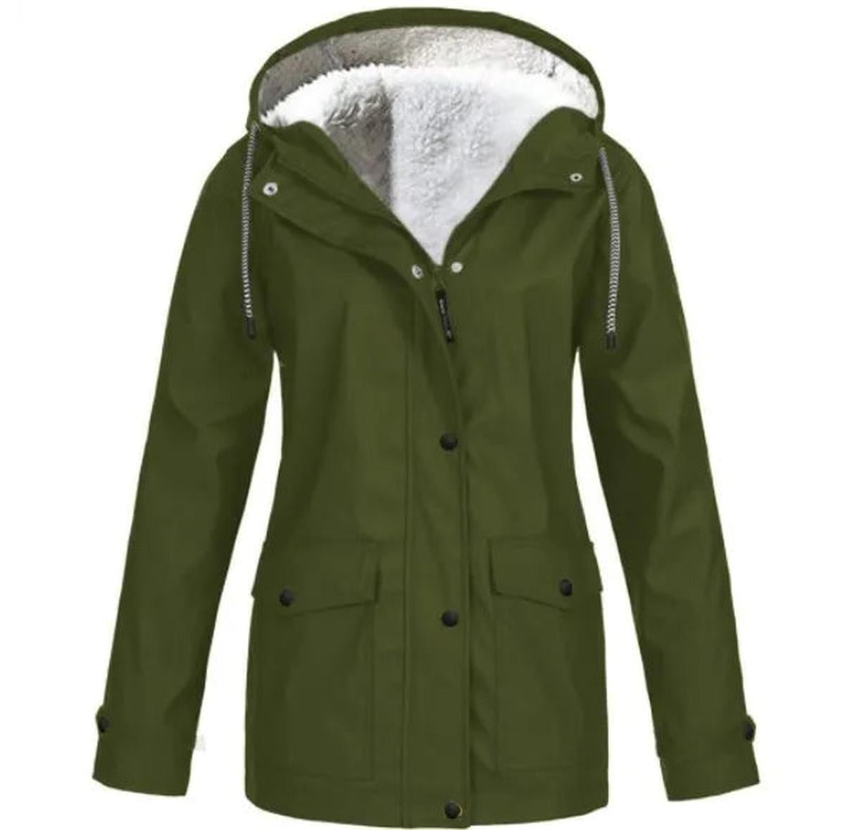 Warm Insulated Waterproof Parka Coat With Hood