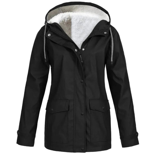 Warm Insulated Waterproof Parka Coat With Hood - BritishElegance