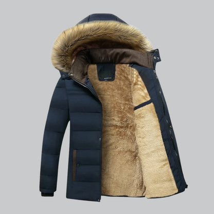 Men’s Insulated Fur-Lined Hooded Parka