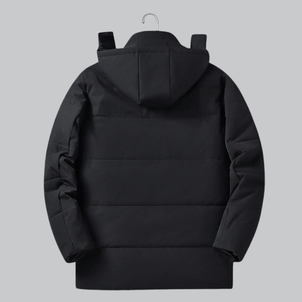 Men’s Fleece-Lined Detachable Hood Parka