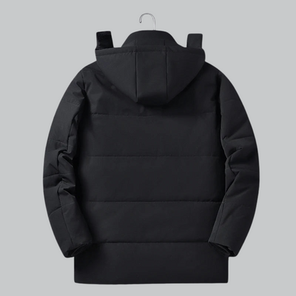 Men’s Fleece-Lined Detachable Hood Parka