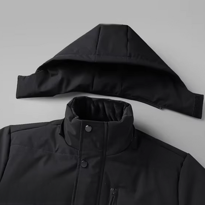 Men’s Fleece-Lined Detachable Hood Parka