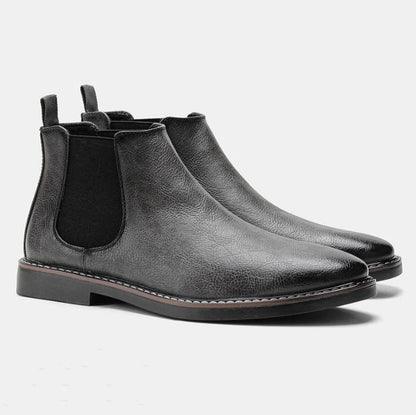 Stylish Men's Leather Ankle Boots Everyday Wear