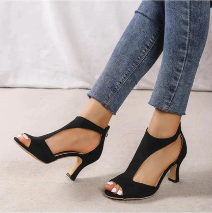 Valentina | Orthopedic Leather High Heels – Elegant, Pain-Free & Supportive
