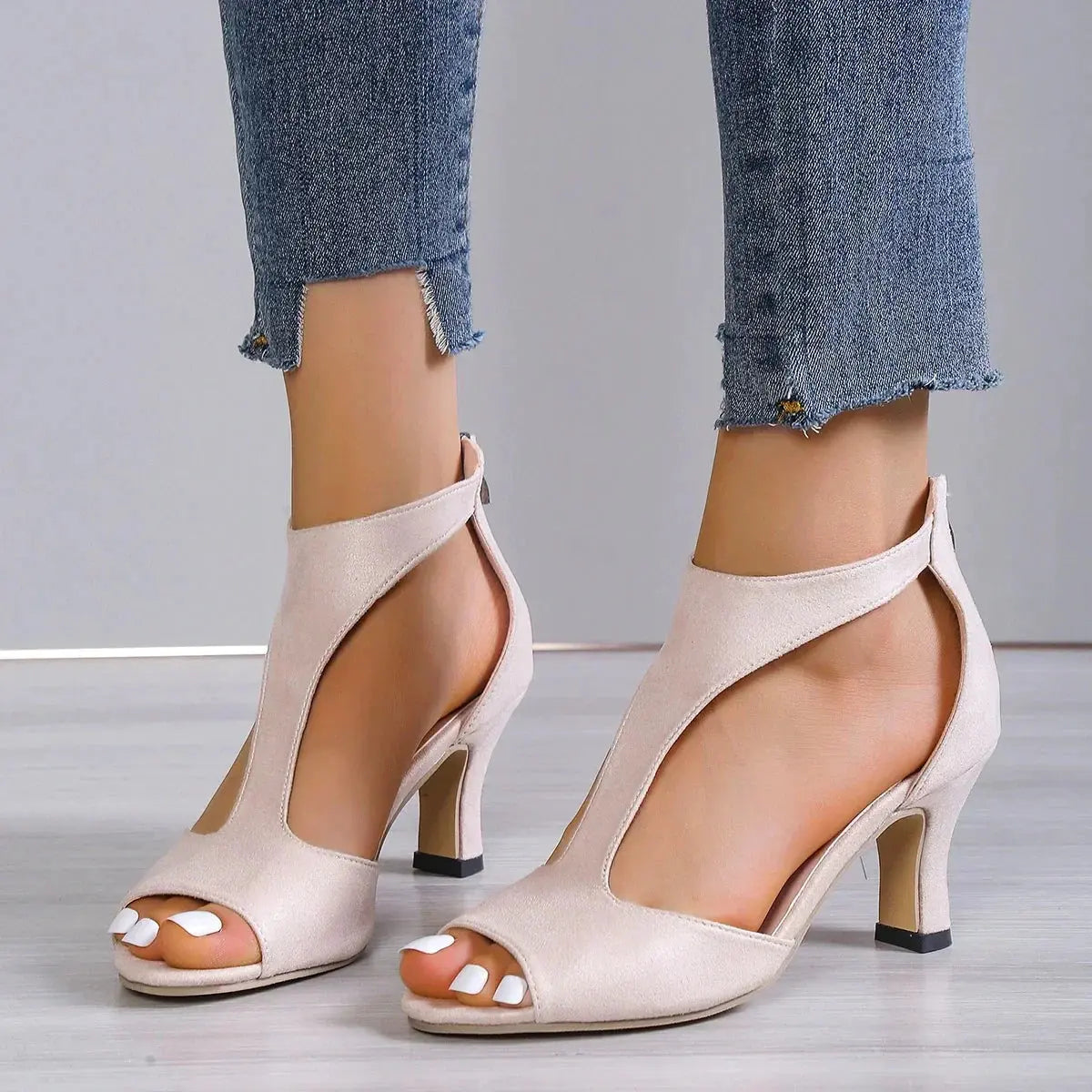 Valentina | Orthopedic Leather High Heels – Elegant, Pain-Free & Supportive