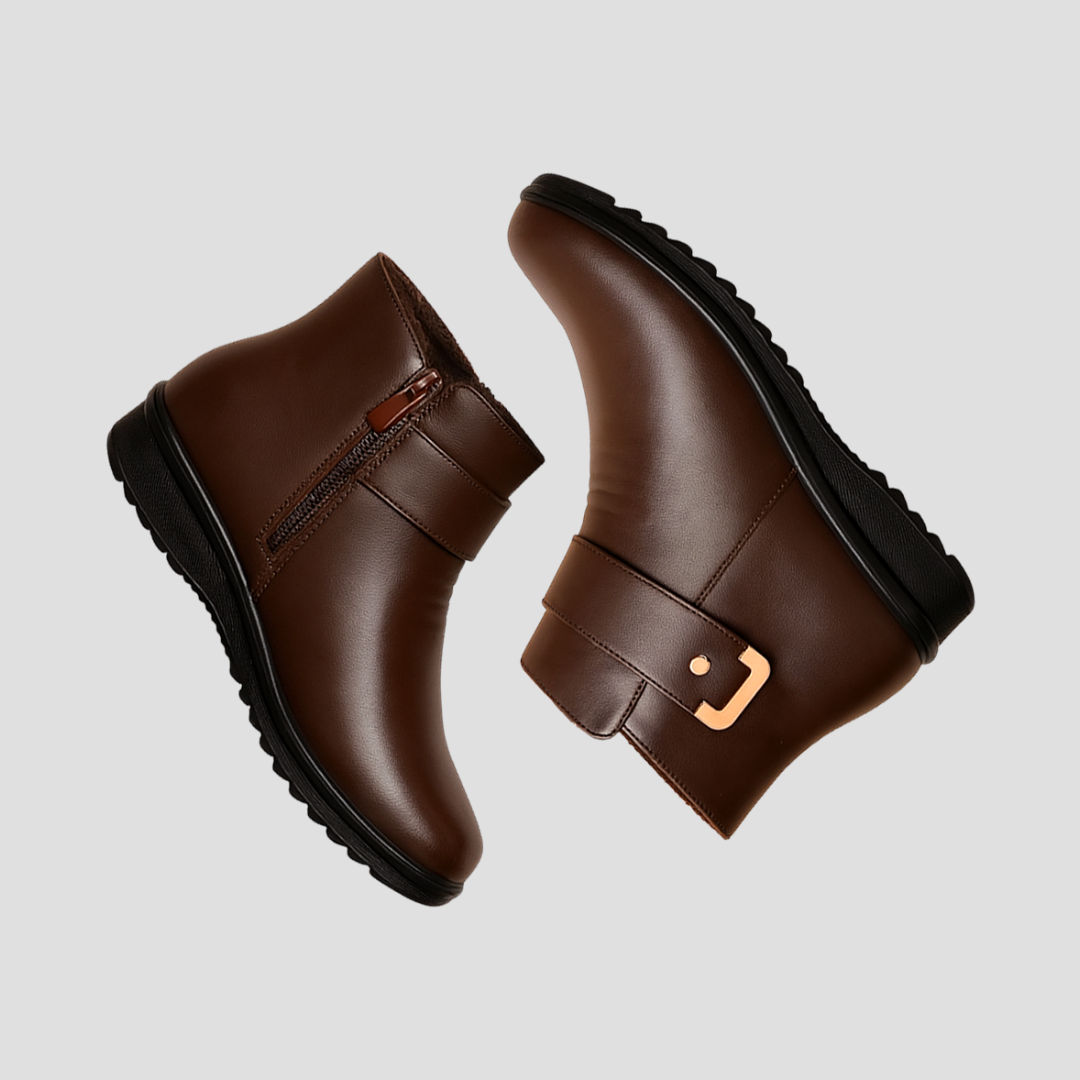 Women’s Low-Cut Ankle Boots with Side-Zip