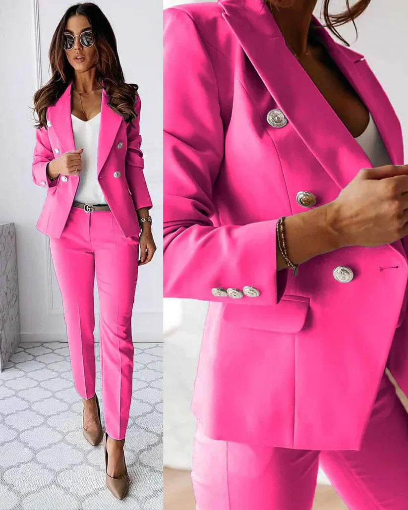 Classic Fit Women's Blazer Suit with Trousers