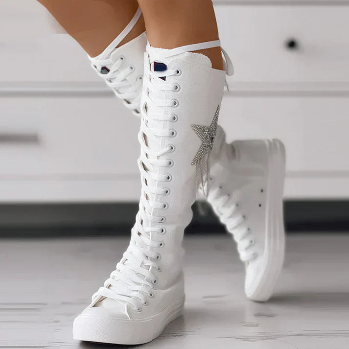 Kari Tassel Lace-Up Boots