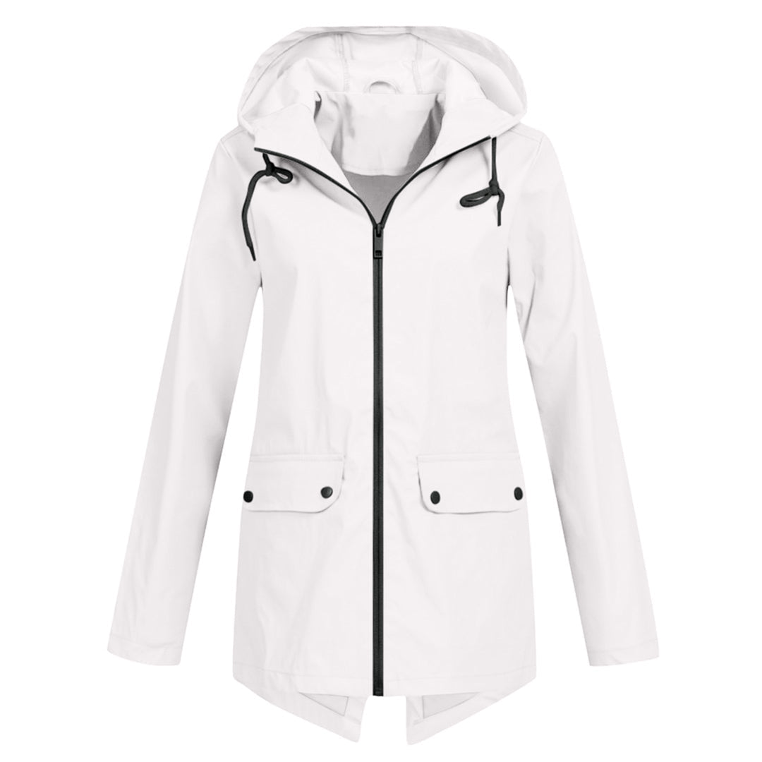 Waterproof Women's Hooded Jacket For Outdoor Use