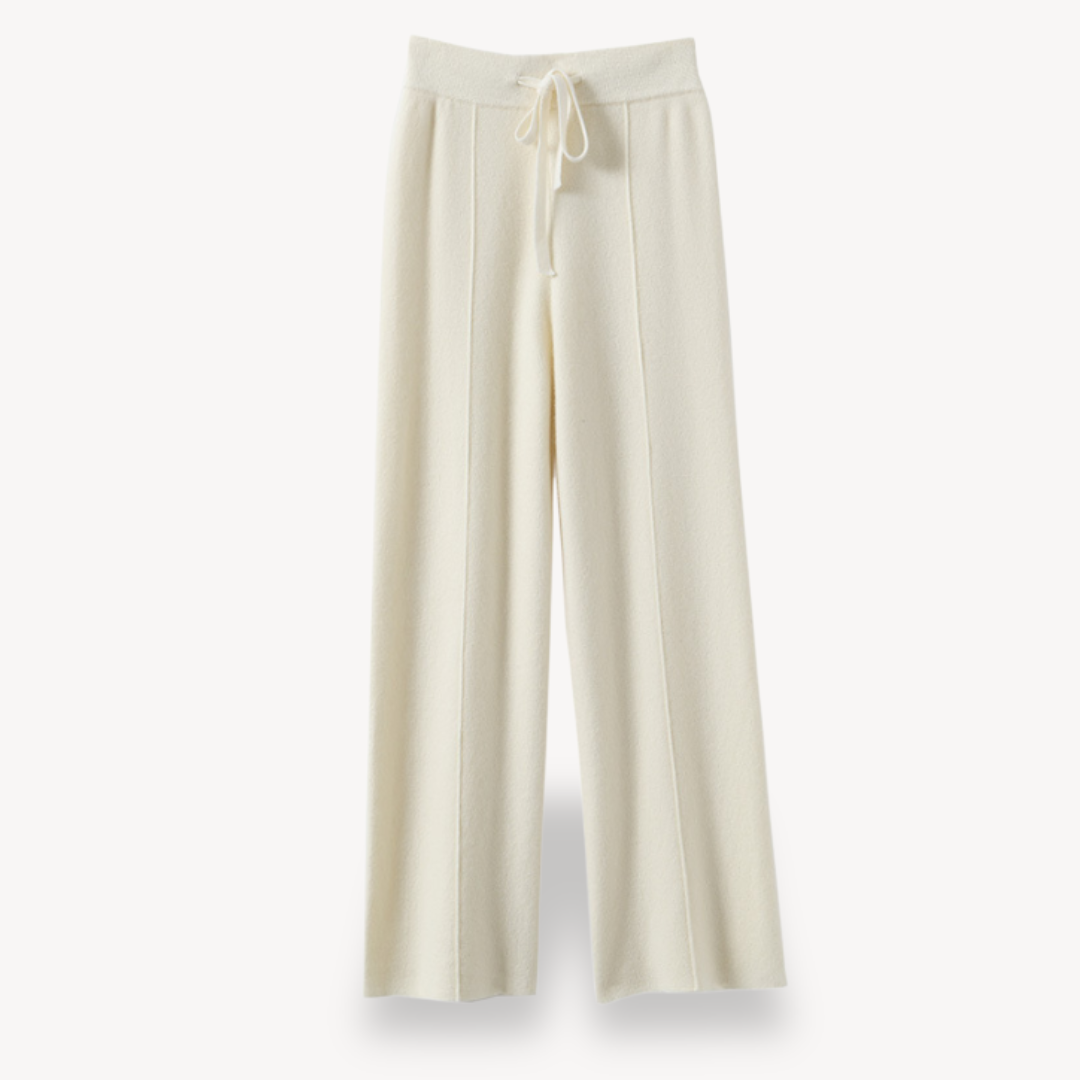 Women's Cashmere Wide-Leg Pants - Luxurious Loungewear
