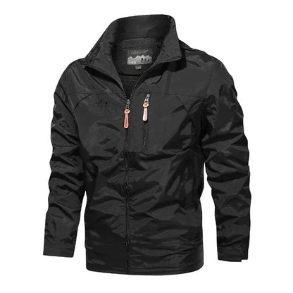 Wind Jacket – Polyester Blend Lightweight And Blocks Wind