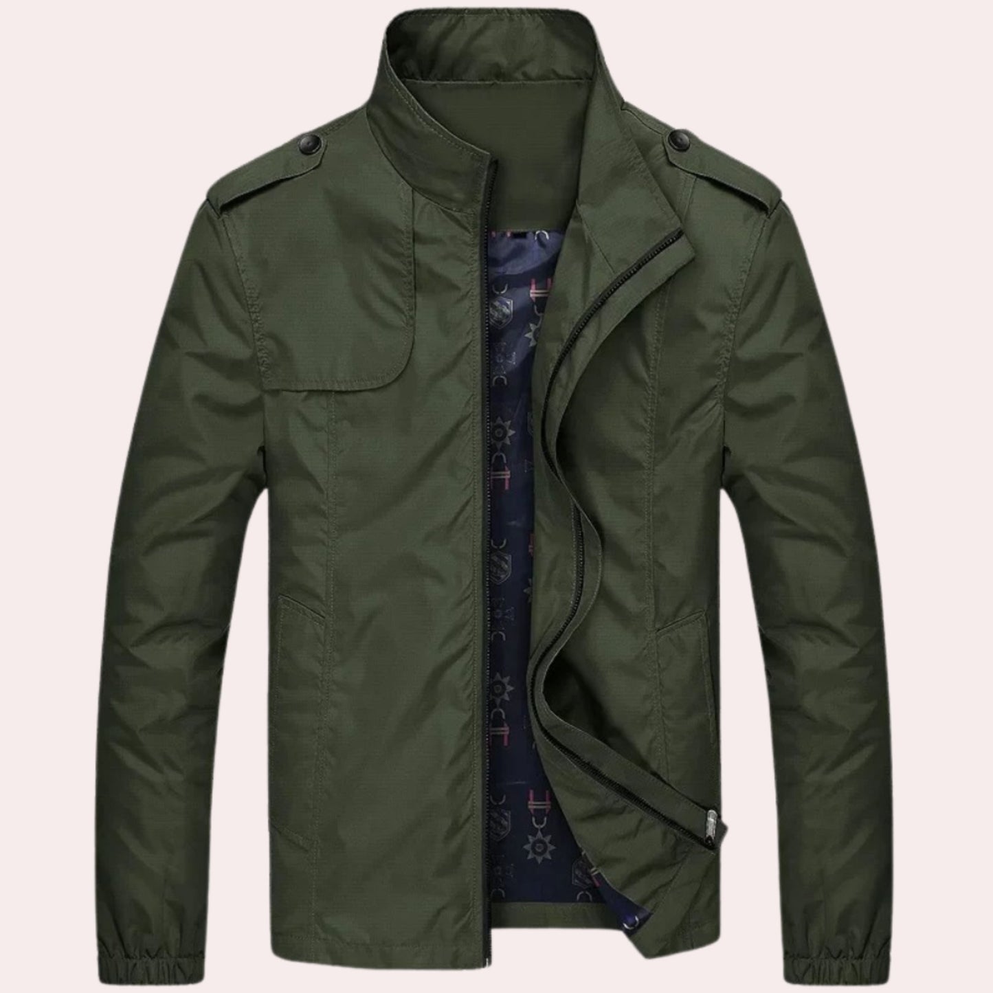 Cevori Casual Casual Bomber Style Zip-Up Jacket