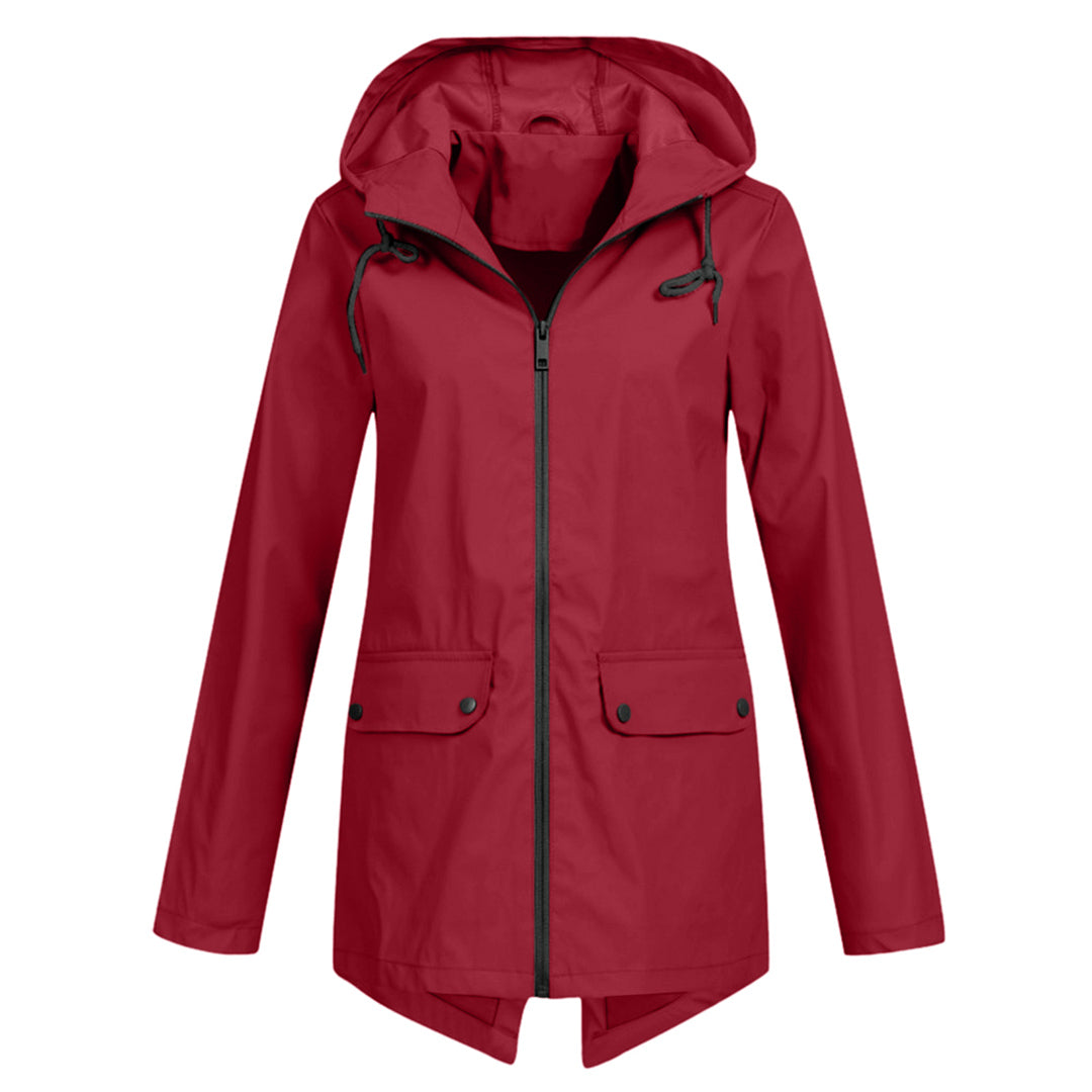 Waterproof Ladies Hooded Parka Coat