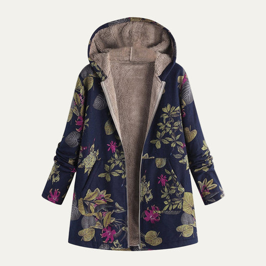 Women’s Oversized Floral Hooded Cardigan