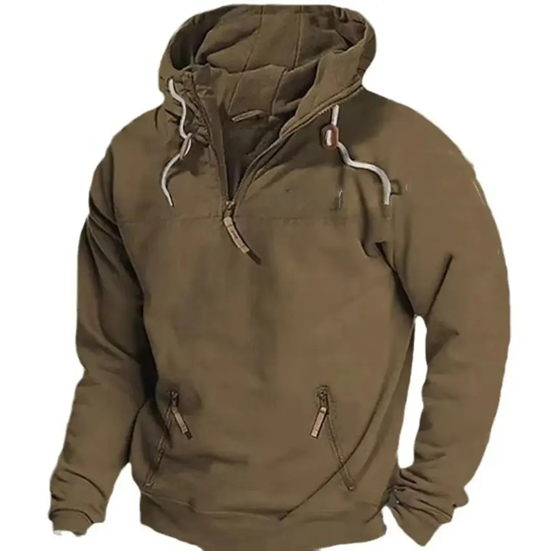 Winter Hoodie with Hood and Pockets for Men