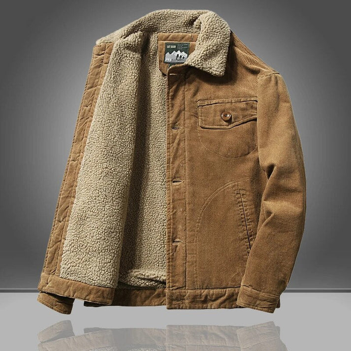 Men's corduroy jacket with fleece lining by Finnio