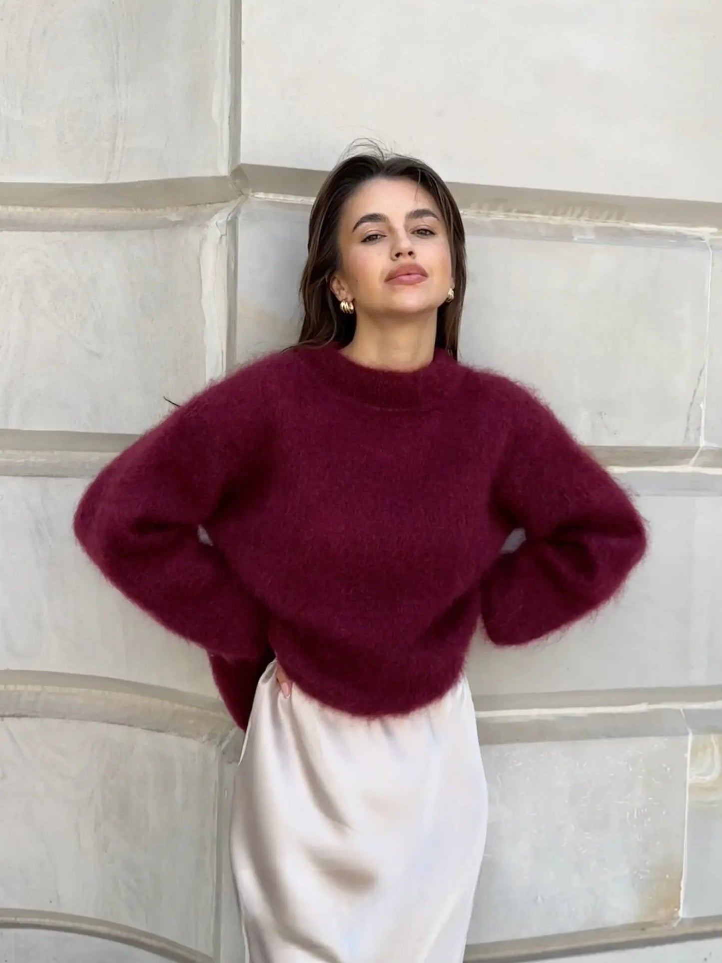 Warm Fuzzy Knitted Sweater – Classic Comfort Fit - BritishElegance
