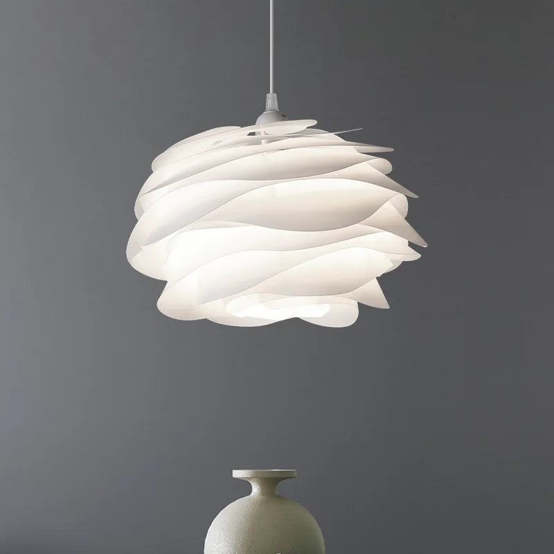 Elegant Glass Pendant Light With Soft Floral Glow - BritishElegance